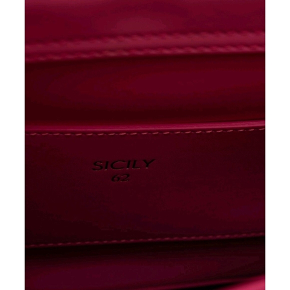 Dolce & Gabbana Sicily 62 Italian Leather Pink Satchel And Crossbody - Picture 7 of 12